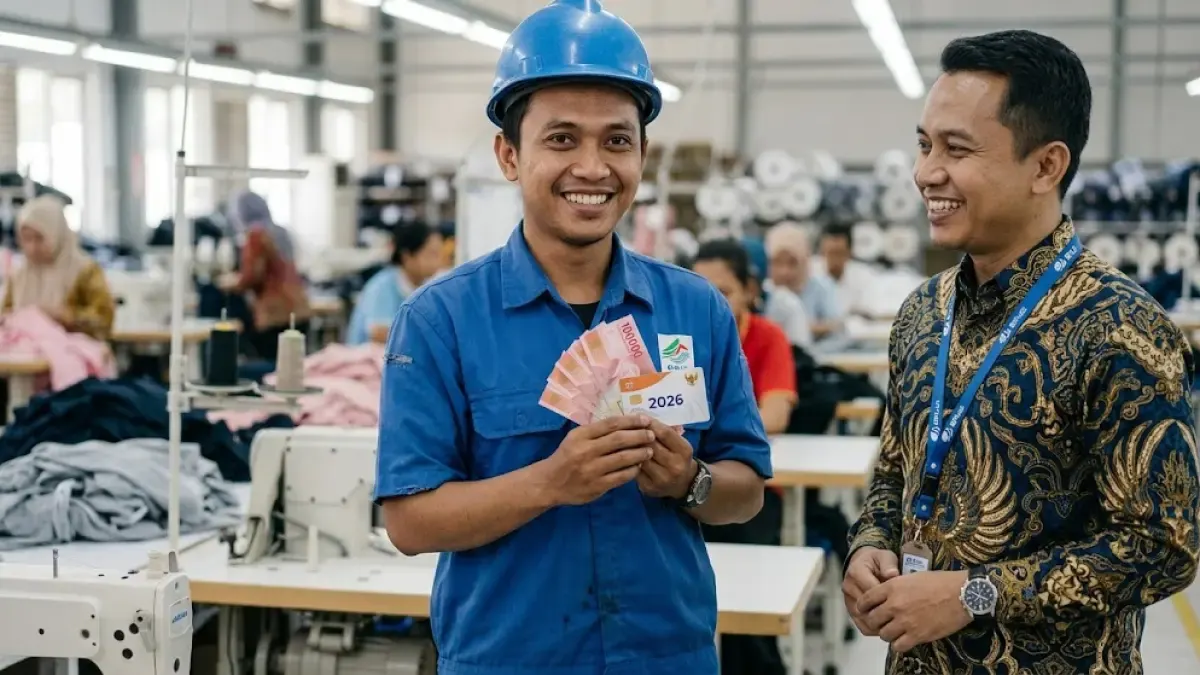 Ilustrasi BSU 2026 yang disiapkan pemerintah untuk pekerja pada kuartal IV dengan total bantuan Rp900 ribu.